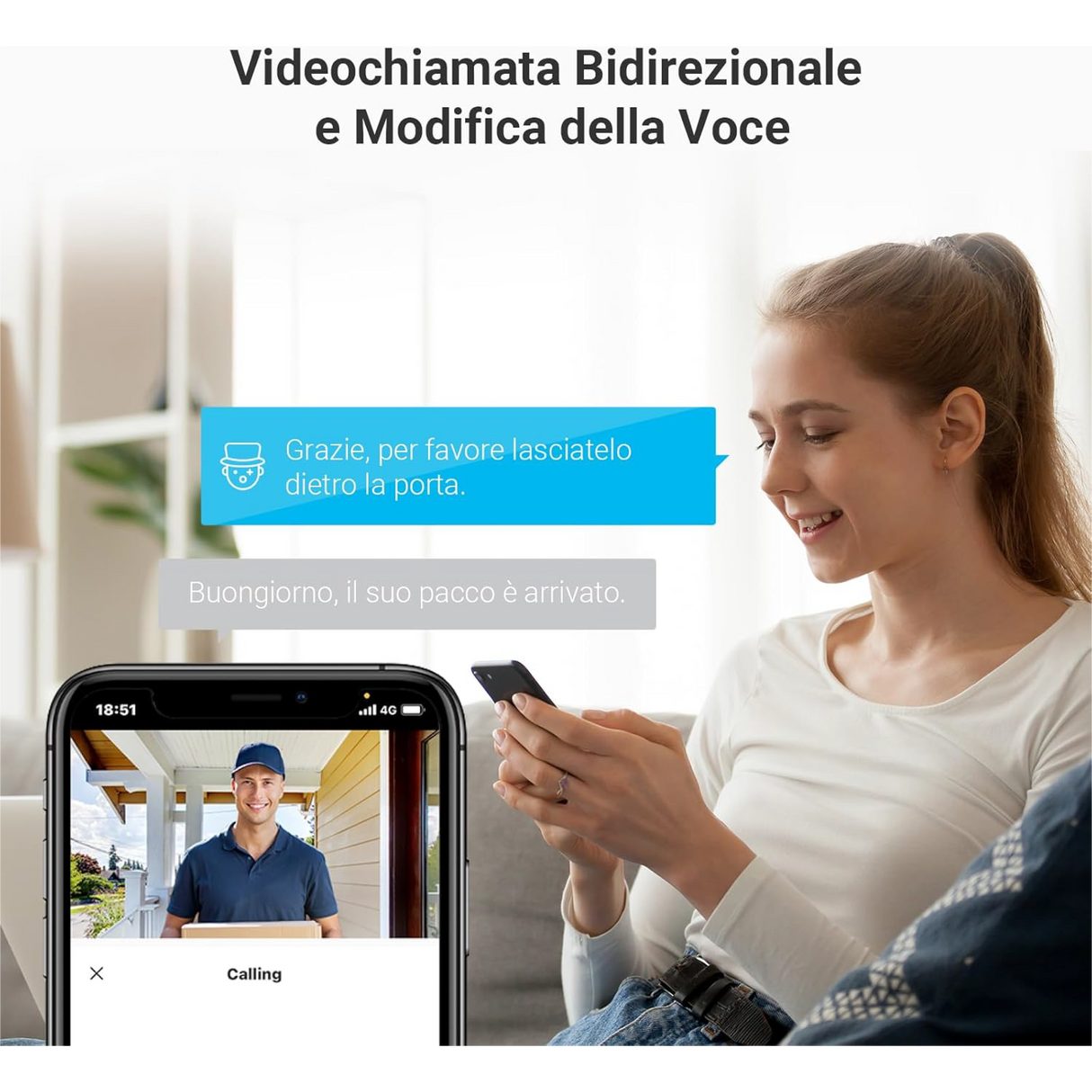 Ezviz HP4 - Video Spioncino con campanello senza fili