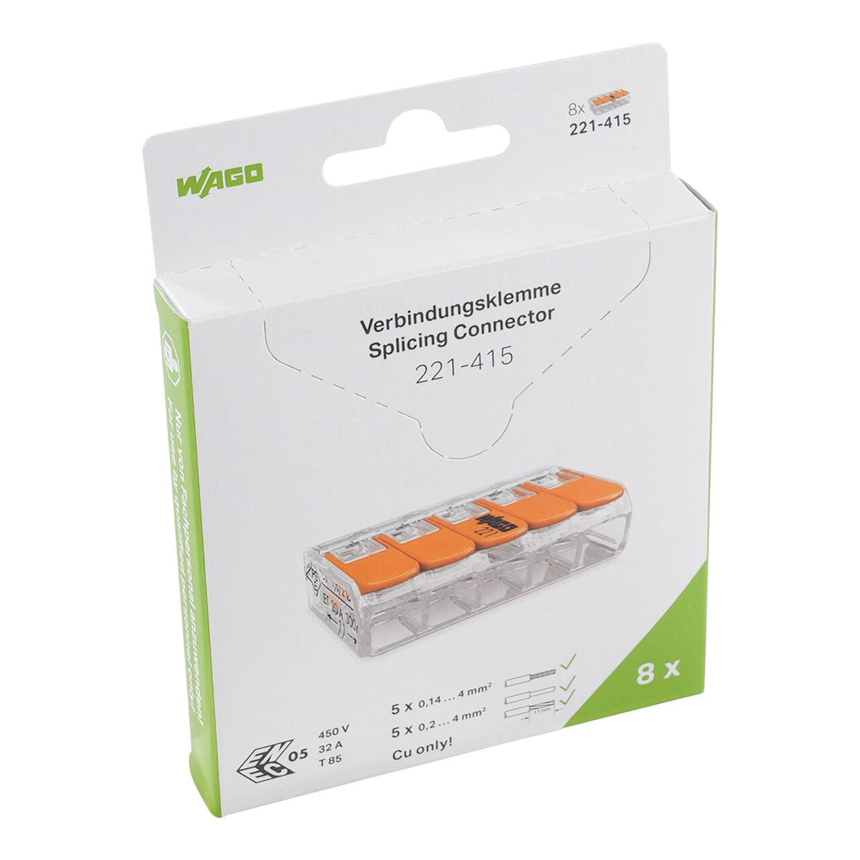 Wago 221-415/995-008 - Morsetto di giunzione con leve