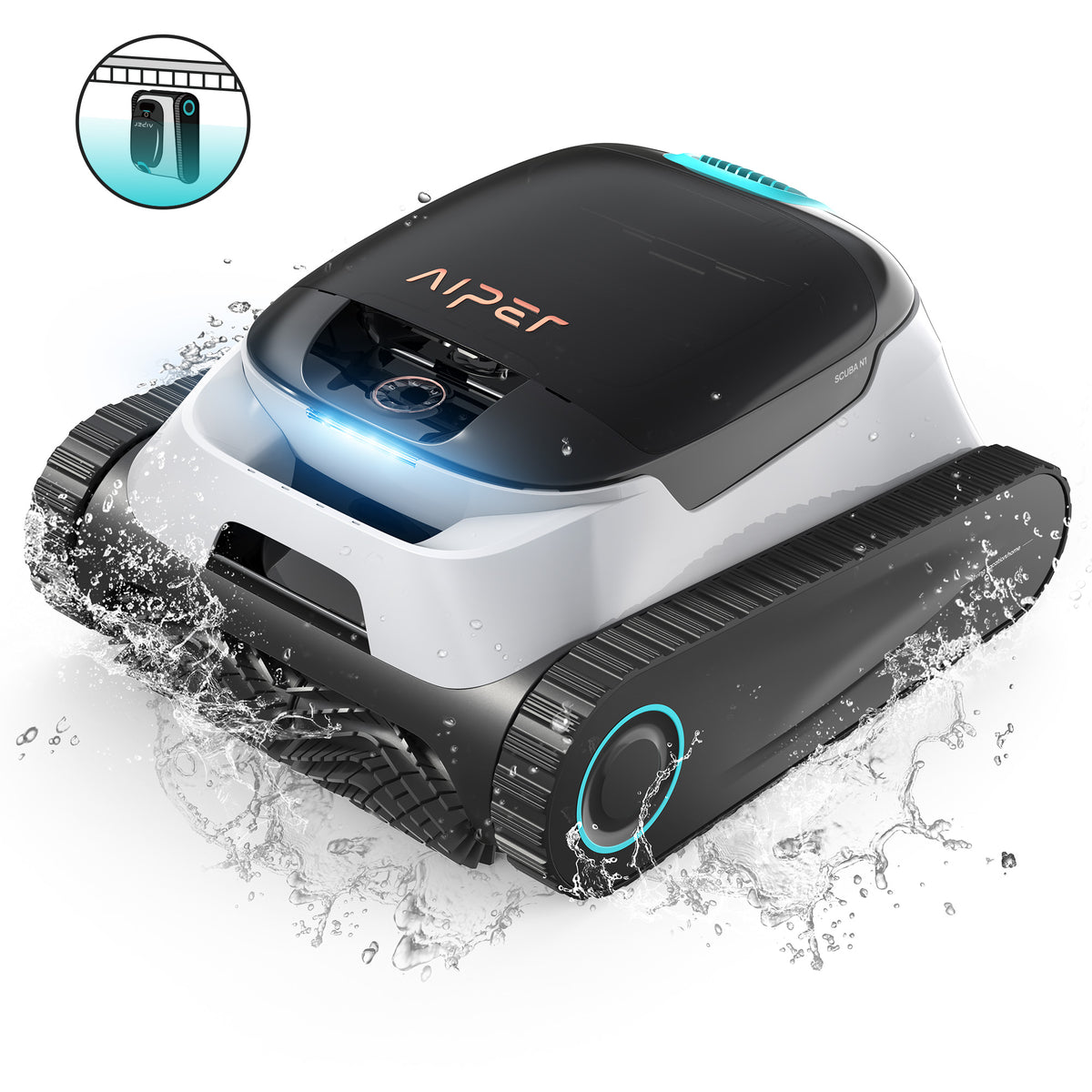 Aiper Scuba N1 Robot pulisci piscina senza fili, Autonomia di 180 minuti