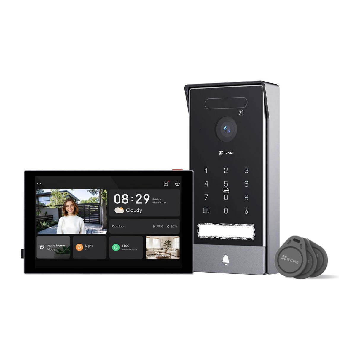 Ezviz HP7 PRO - Videocitofono Smart 4K con Riconoscimento delle Vene Palmari