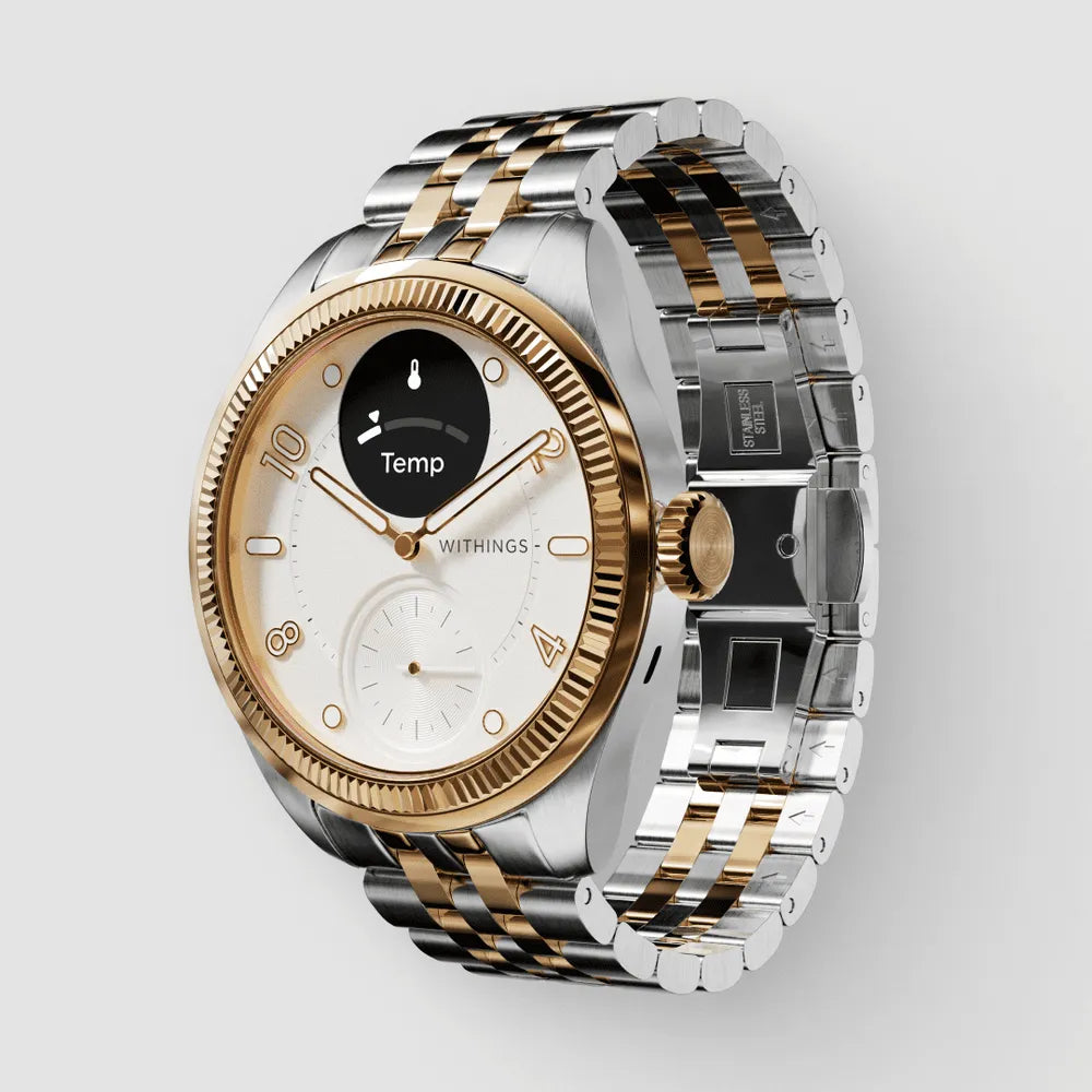 Withings ScanWatch Nova Brilliant – Smartwatch Ibrido di Lusso 39mm