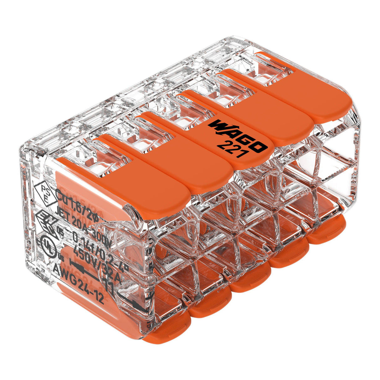 Wago 221-420 - Morsetto di giunzione con leve