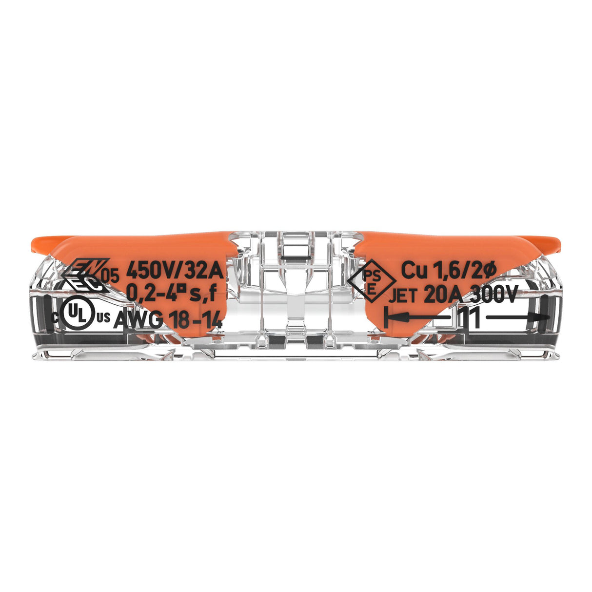 Wago 221-2411 - Morsetto di giunzione in linea con leve