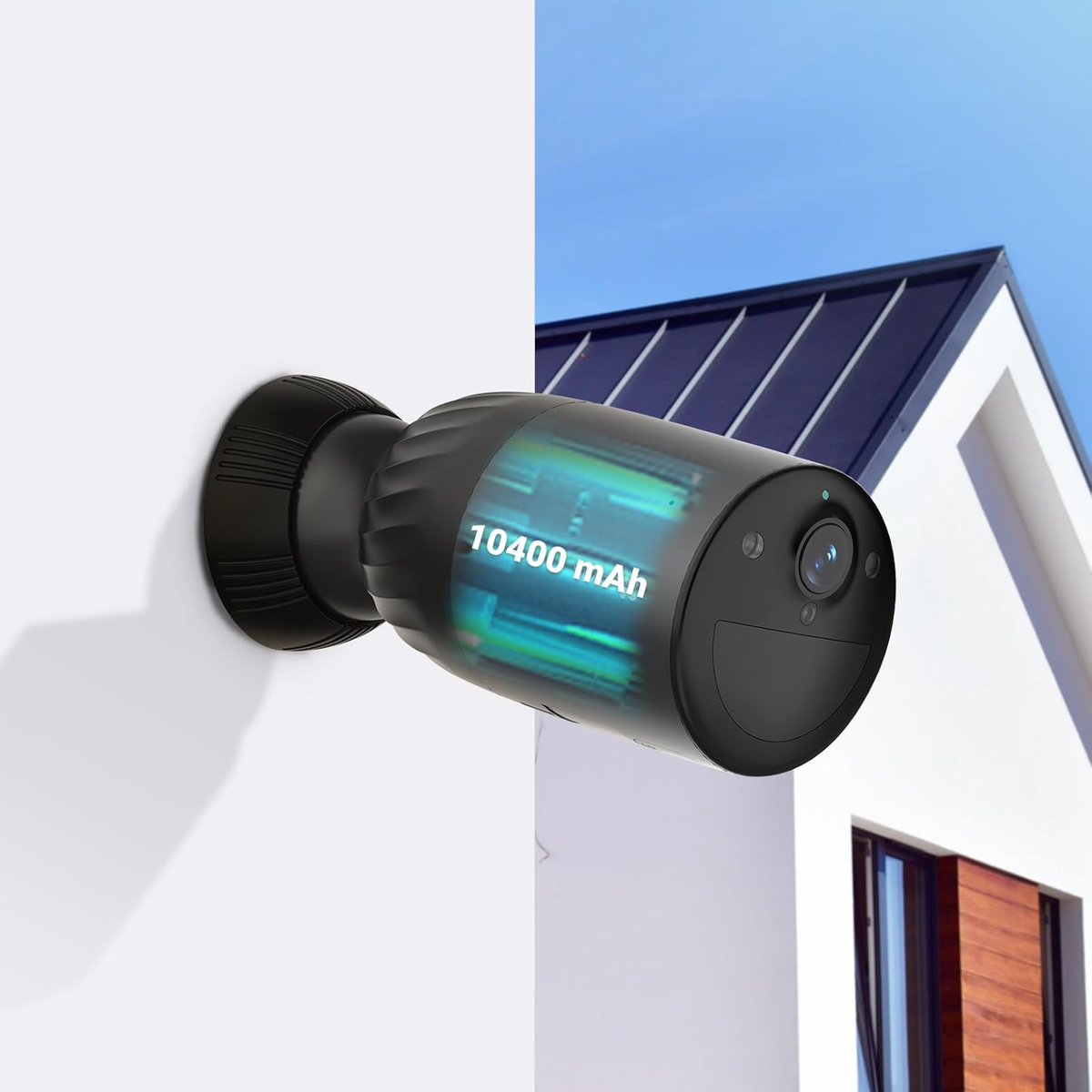 Ezviz BC1C 4K + Pannello Solare - Kit telecamera esterna 4K a batteria con ricarica solare
