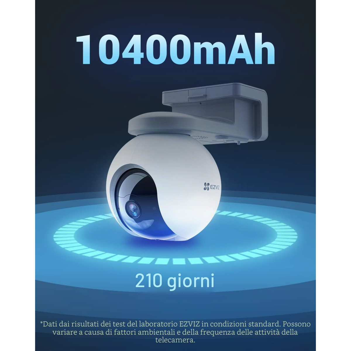 Ezviz HB8 - Telecamera da esterno 2K+ a batteria motorizzata con 32 GB integrati