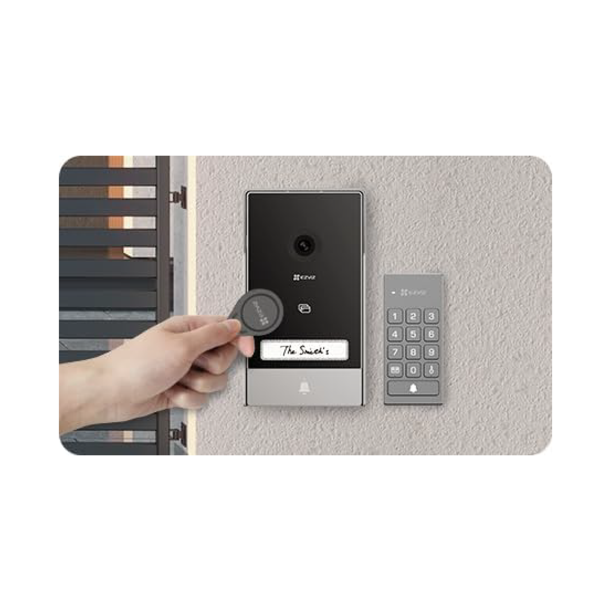 Ezviz TP7 – Intelligente Video-Türsprechanlage mit Tastatur, Touchscreen und Fernbedienung