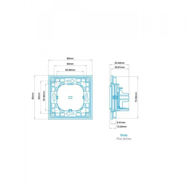 Shelly Wall Switch – Interruttore da parete con 1, 2 o 4 pulsanti - Colore bianco