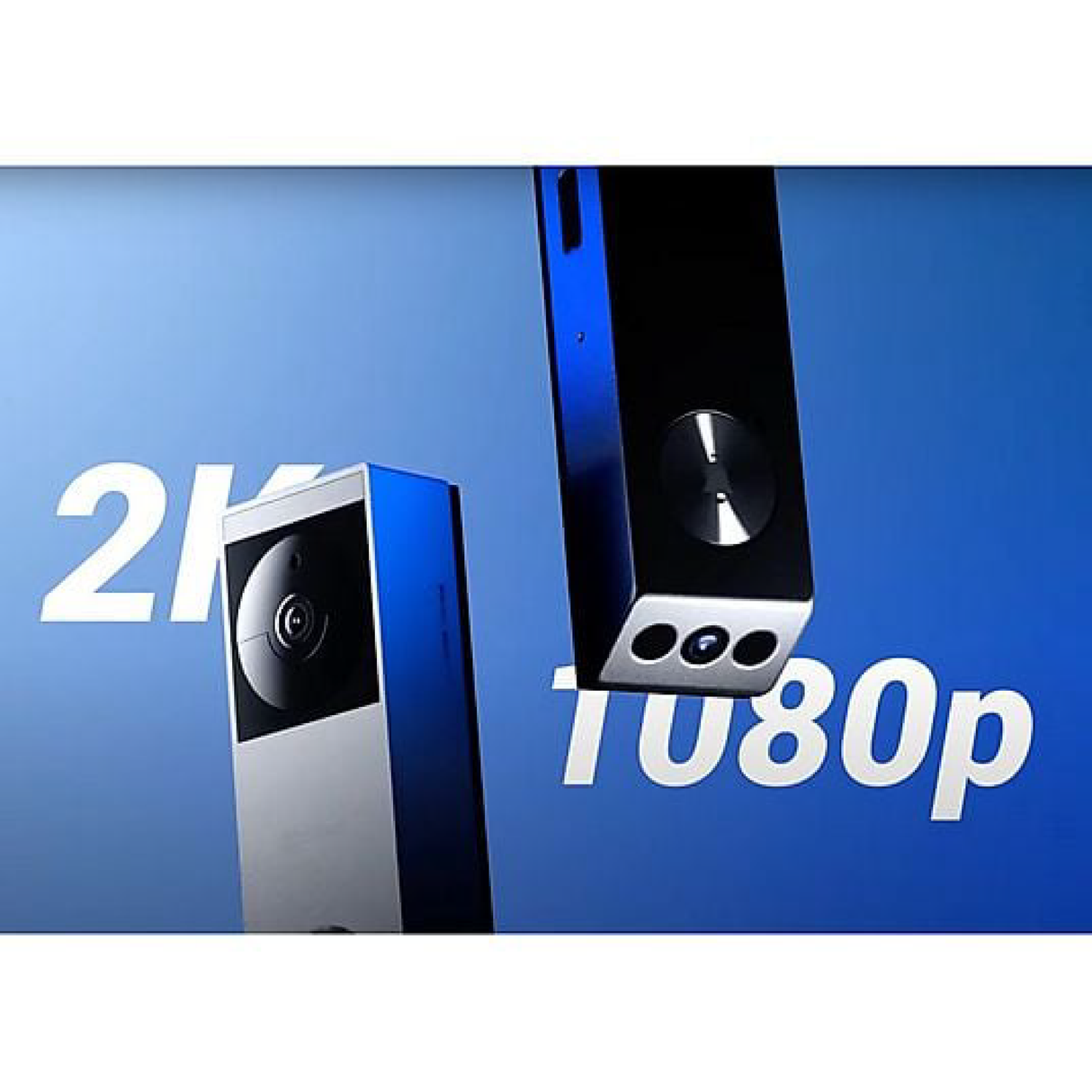 Ezviz EP3X PRO + CH1 - Sonnette vidéo intelligente alimentée par batterie avec deux caméras 2K et panneau solaire