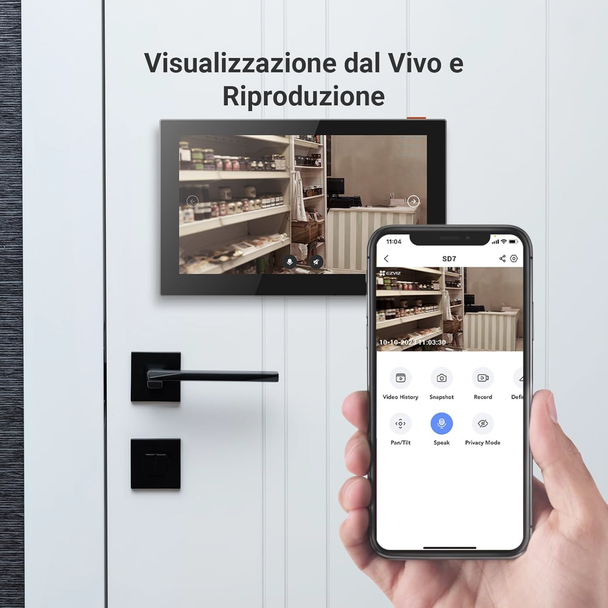 Ezviz SD7 Monitor – Batteriebetriebener Smart-Touchscreen für die Heimüberwachung