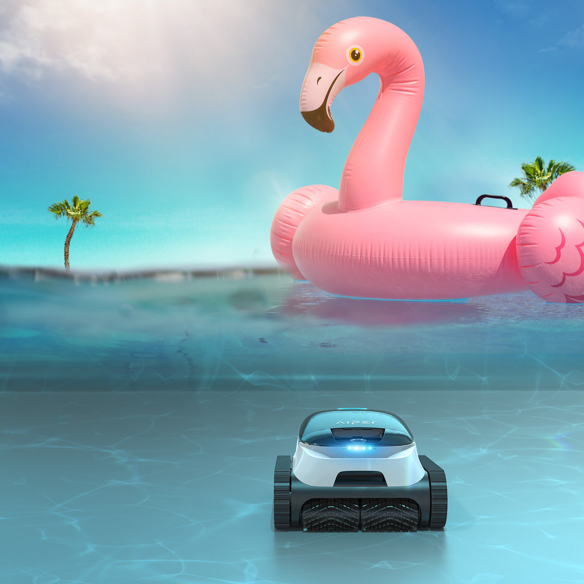 Aiper Scuba N1 Robot pulisci piscina senza fili, Autonomia di 180 minuti