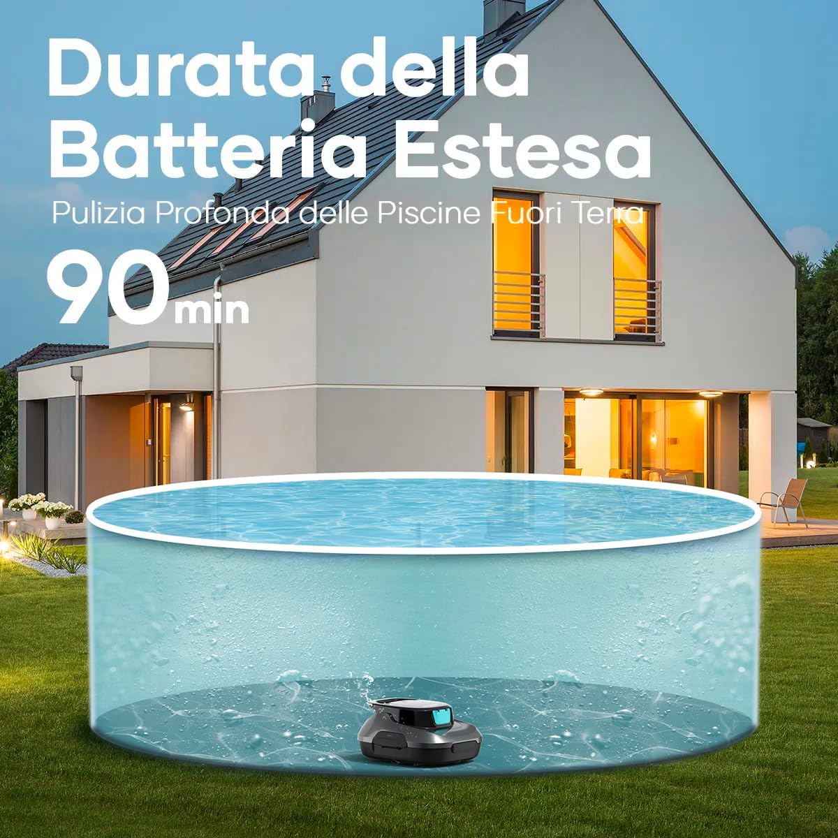 Aiper Scuba SE - Il Robot Aspirafondo Senza Fili Essenziale e Potente