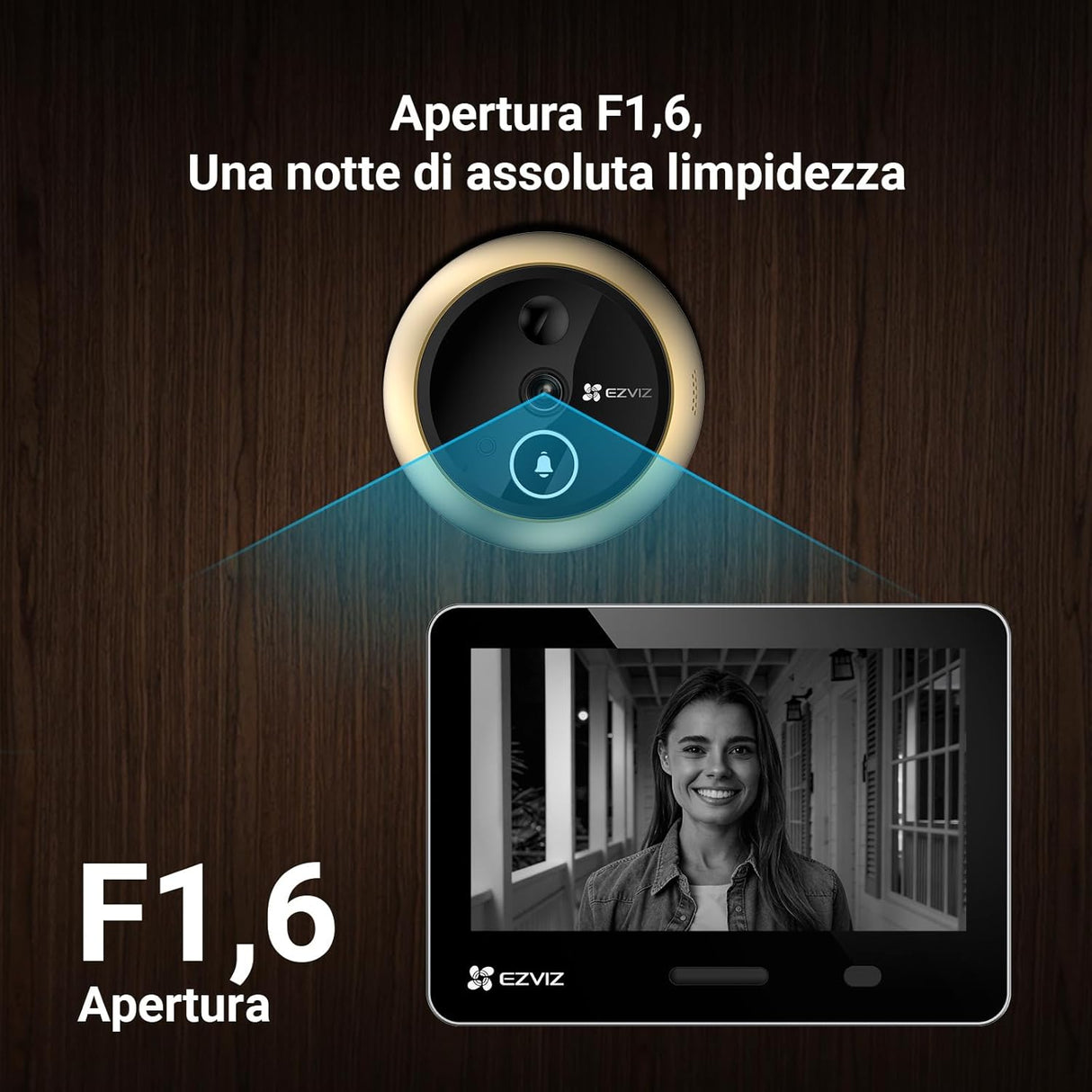 Ezviz EP4 — Spioncino senza fili smart