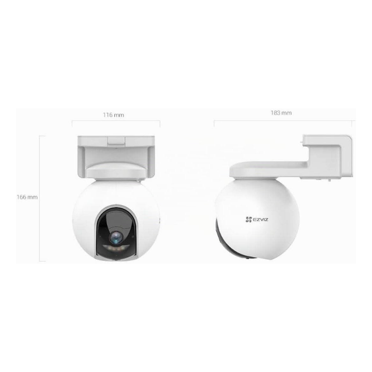 Ezviz HB8 - Telecamera da esterno 2K+ a batteria motorizzata con 32 GB integrati