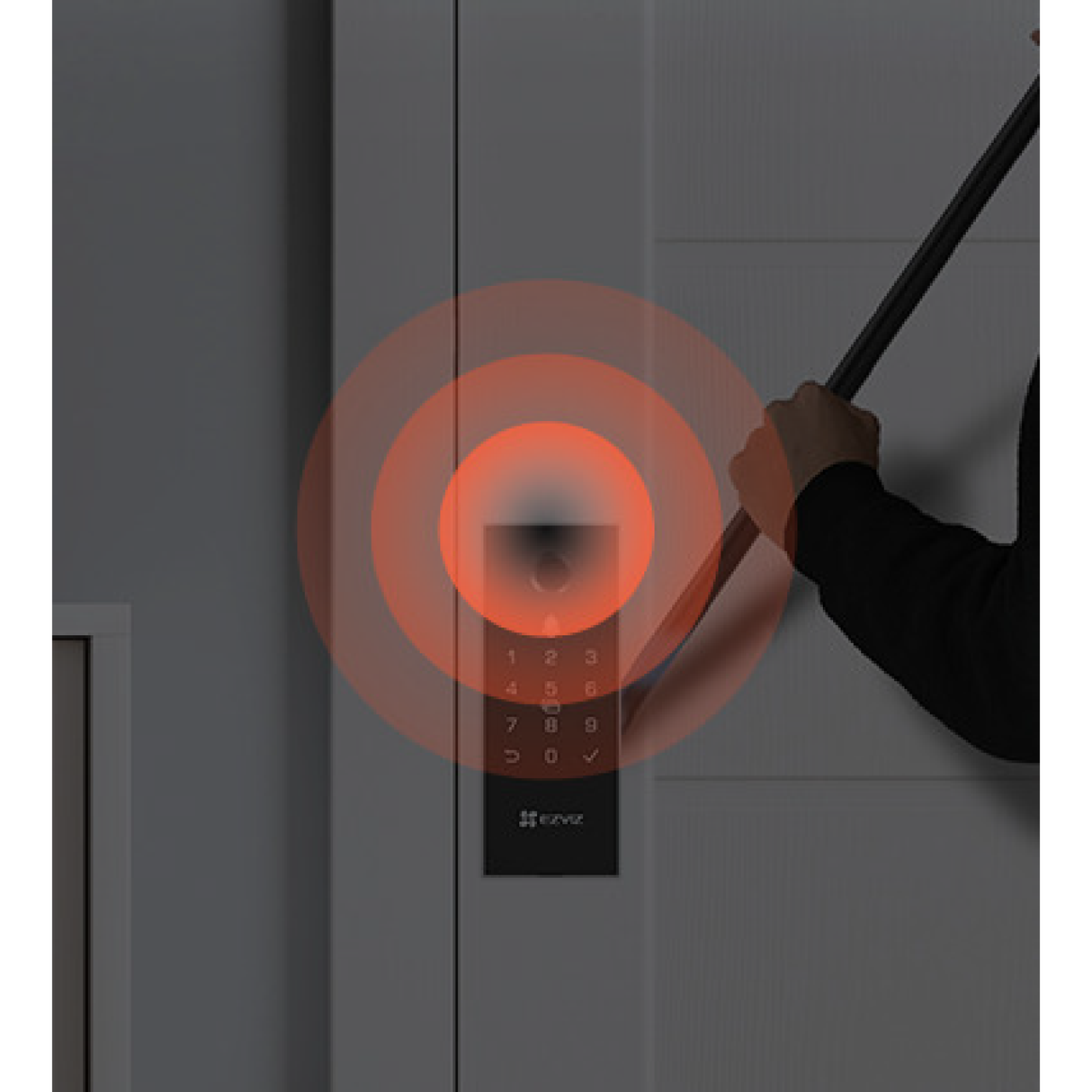Ezviz DL03 Pro – Serratura Smart Wi-Fi con Impronta Digitale, Tastiera Touch e Controllo Remoto via App