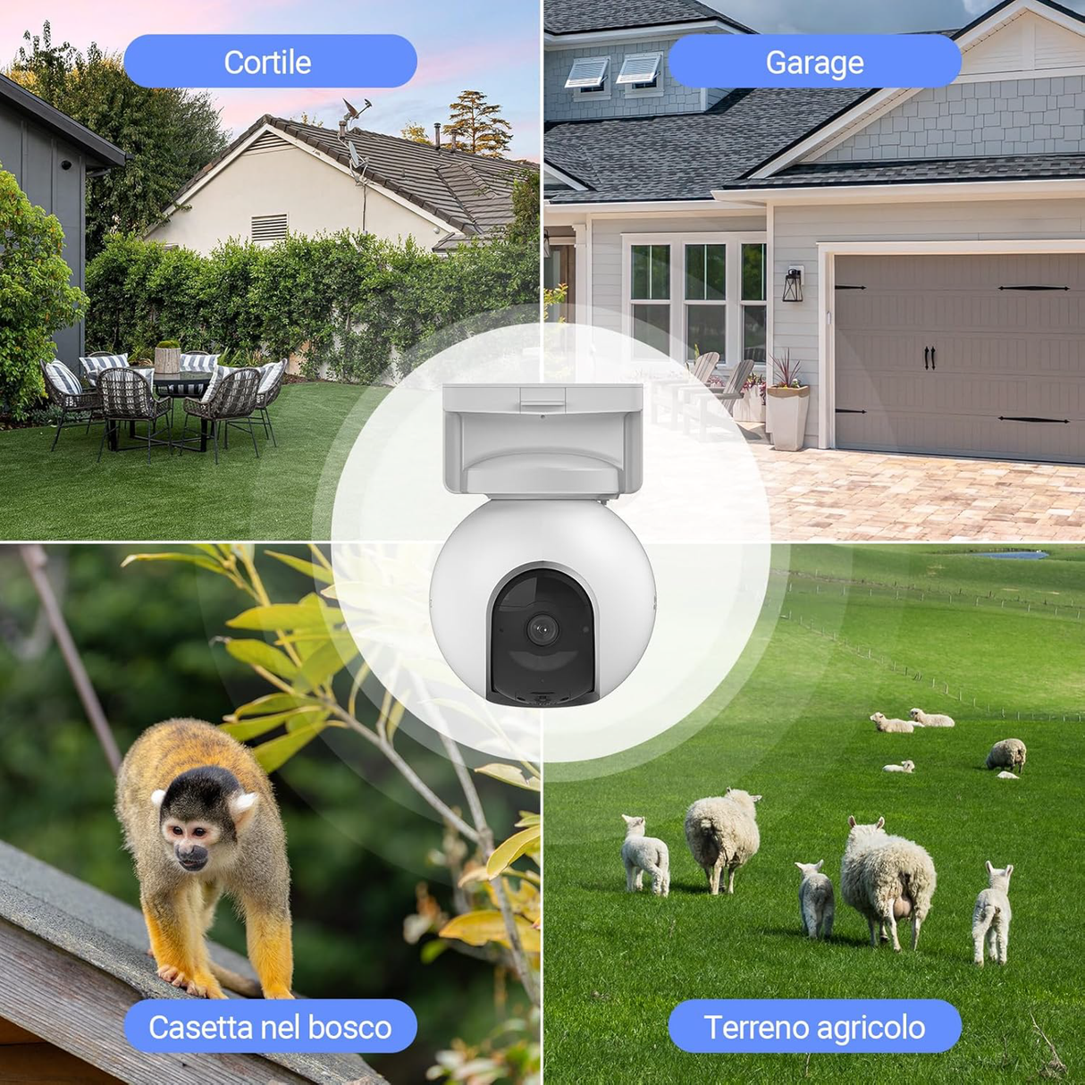 Ezviz EB8 4G + Solarpanel – Akkubetriebene motorisierte Kamera mit 4G-Konnektivität