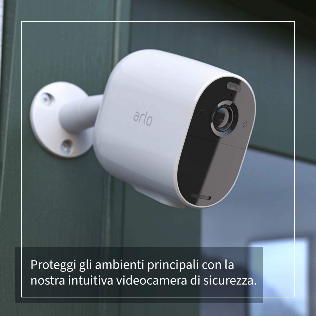 Arlo - Essential 1 Camera Wi-Fi Bianca - Sicurezza Smart Semplice e Immediata