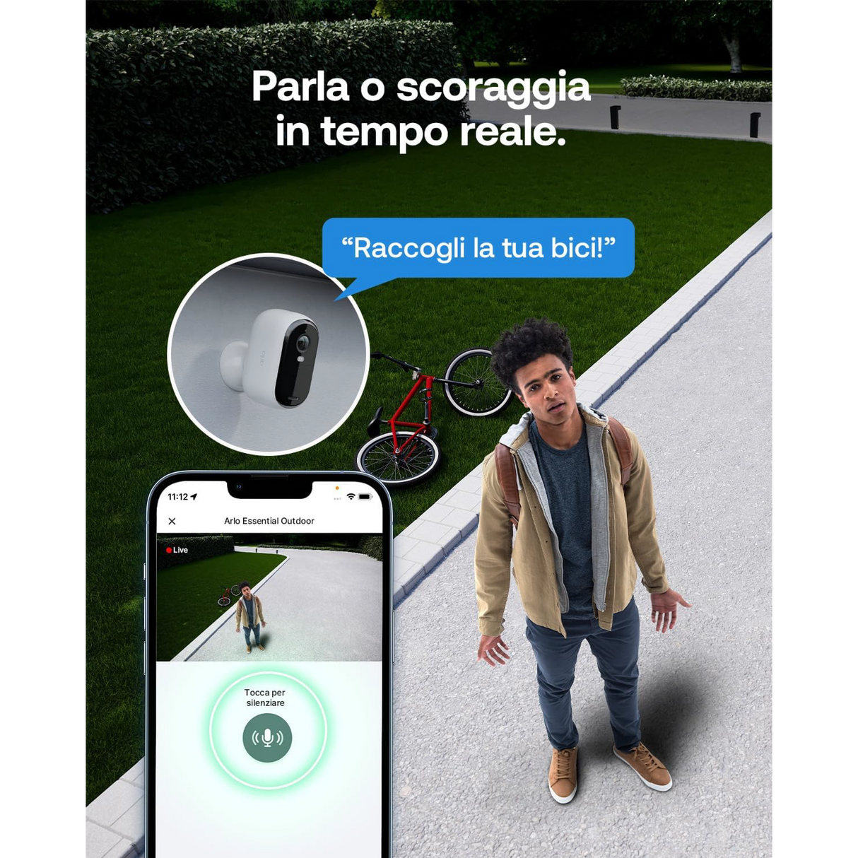 Arlo Ess2 - Cam 2K X2 + Solar Panel X2 - Sicurezza 2K Continua con Alimentazione Solare