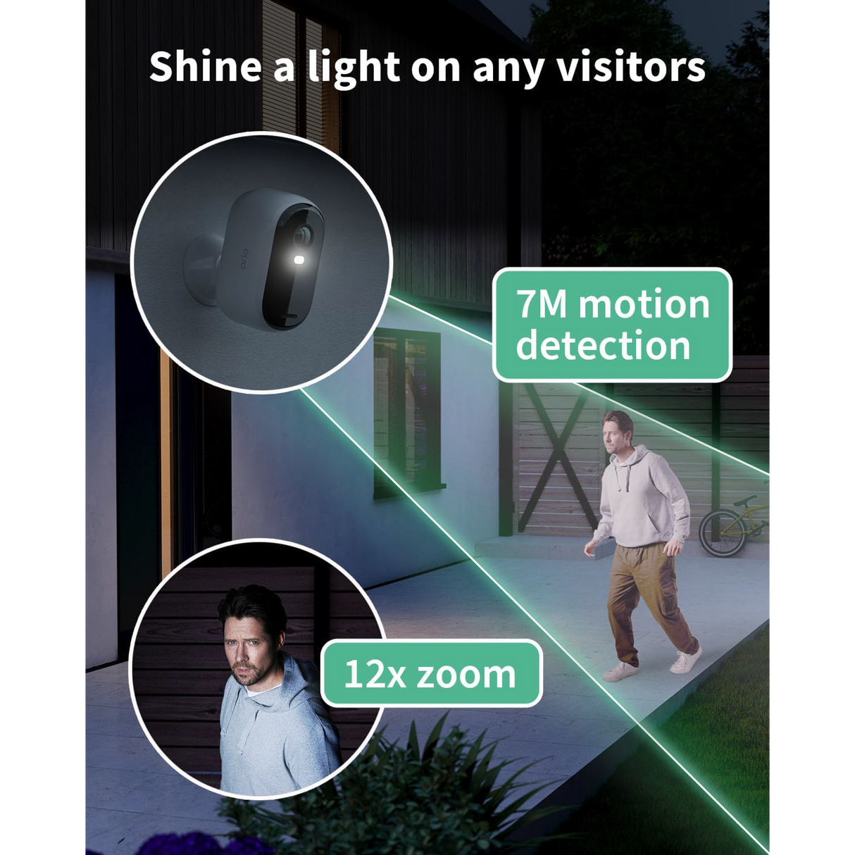 Arlo Essential2 - Cam 2K Bianca X3 - Protezione Smart 2K per Tutta la Casa