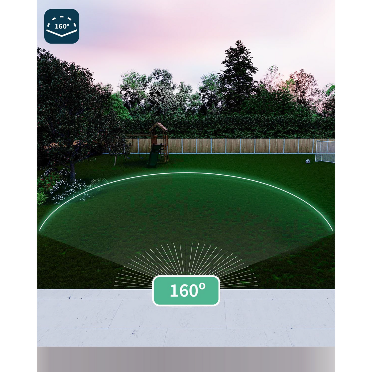 Arlo Pro3 Floodlight Camera Black - Sicurezza 2K con Illuminazione Intelligente