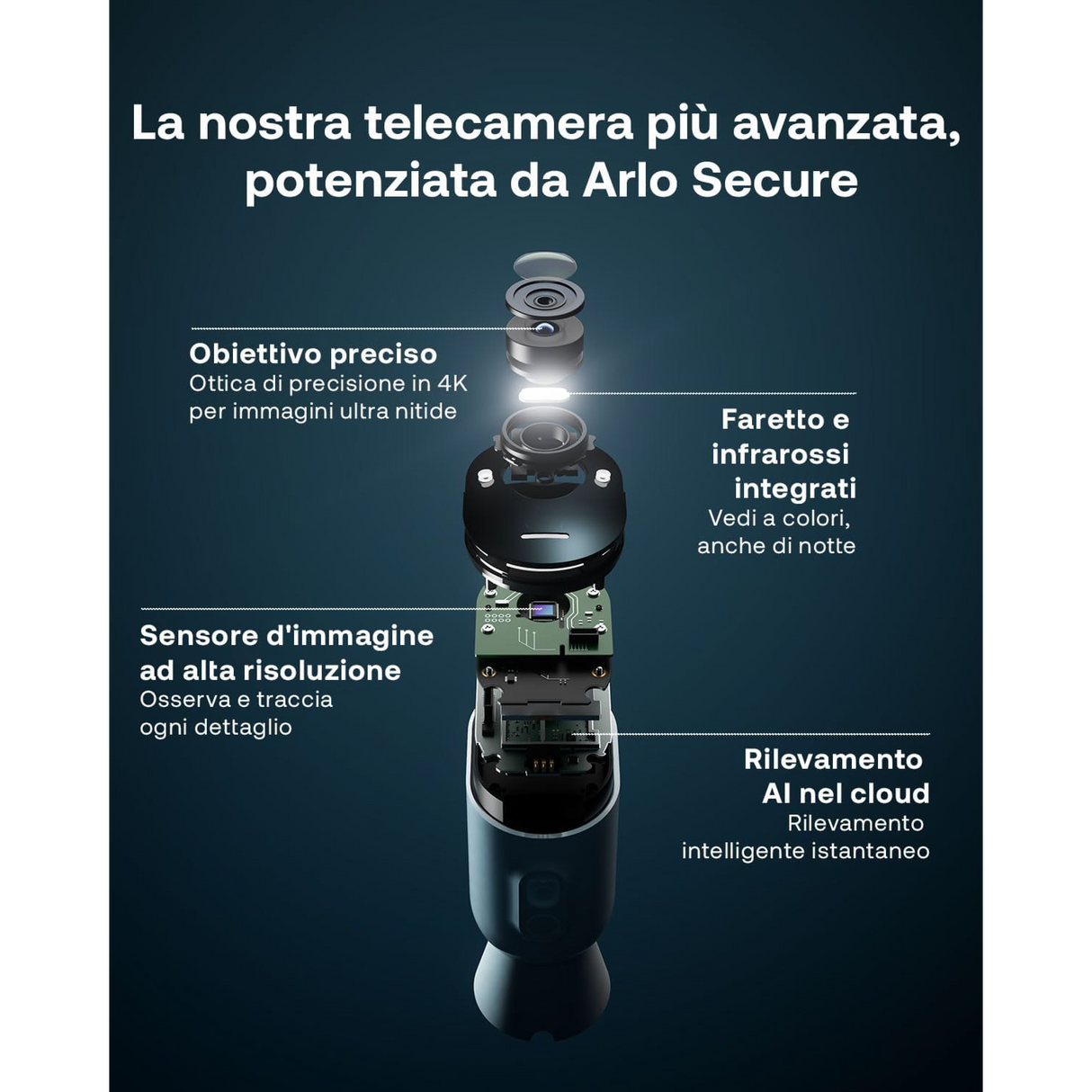 Arlo Ultra V2 - Kit 3 Cam 4K - Sorveglianza Smart 4K per una Protezione Completa