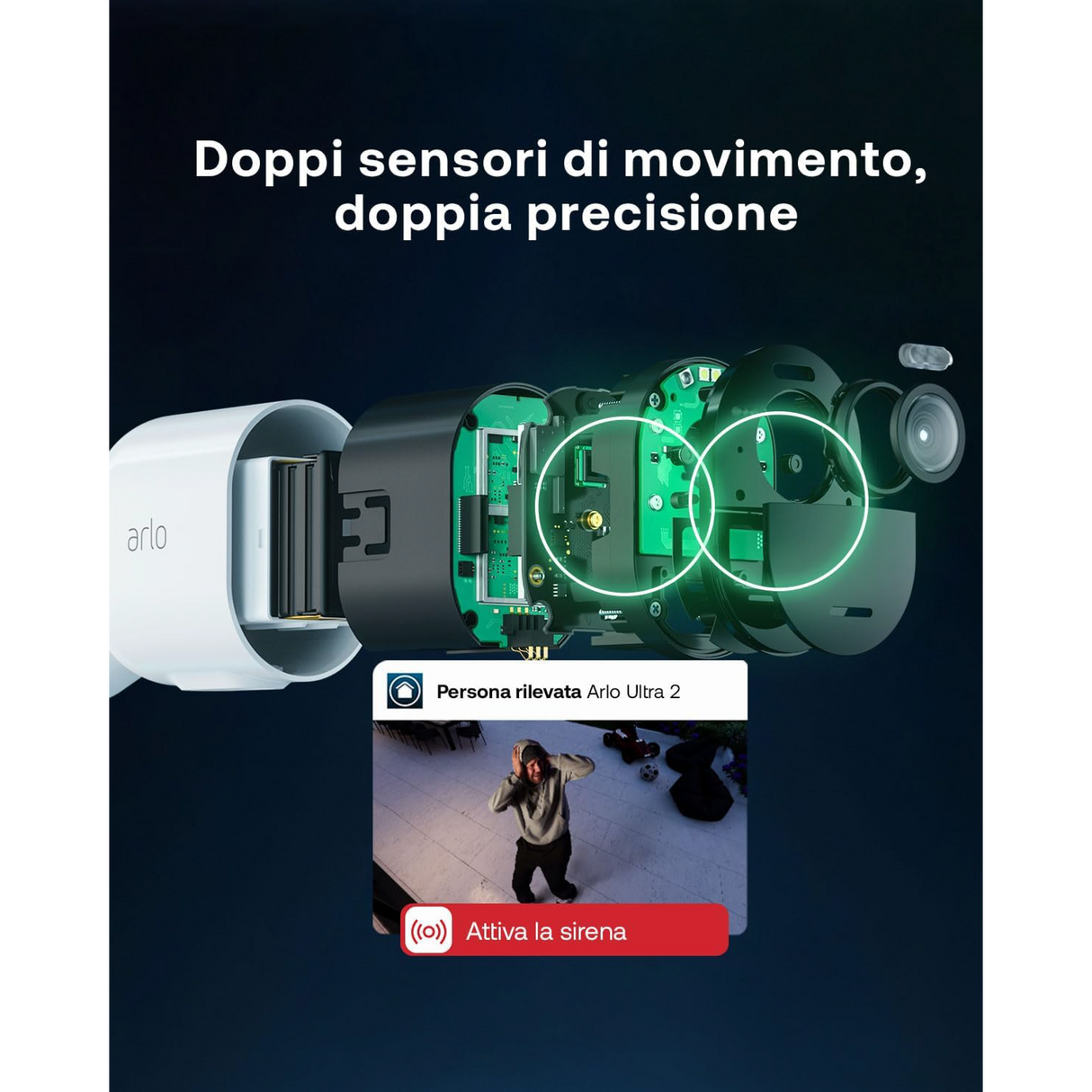 Arlo Ultra V2 - Kit 4 Cam 4K - Sorveglianza Smart 4K per una Protezione Totale