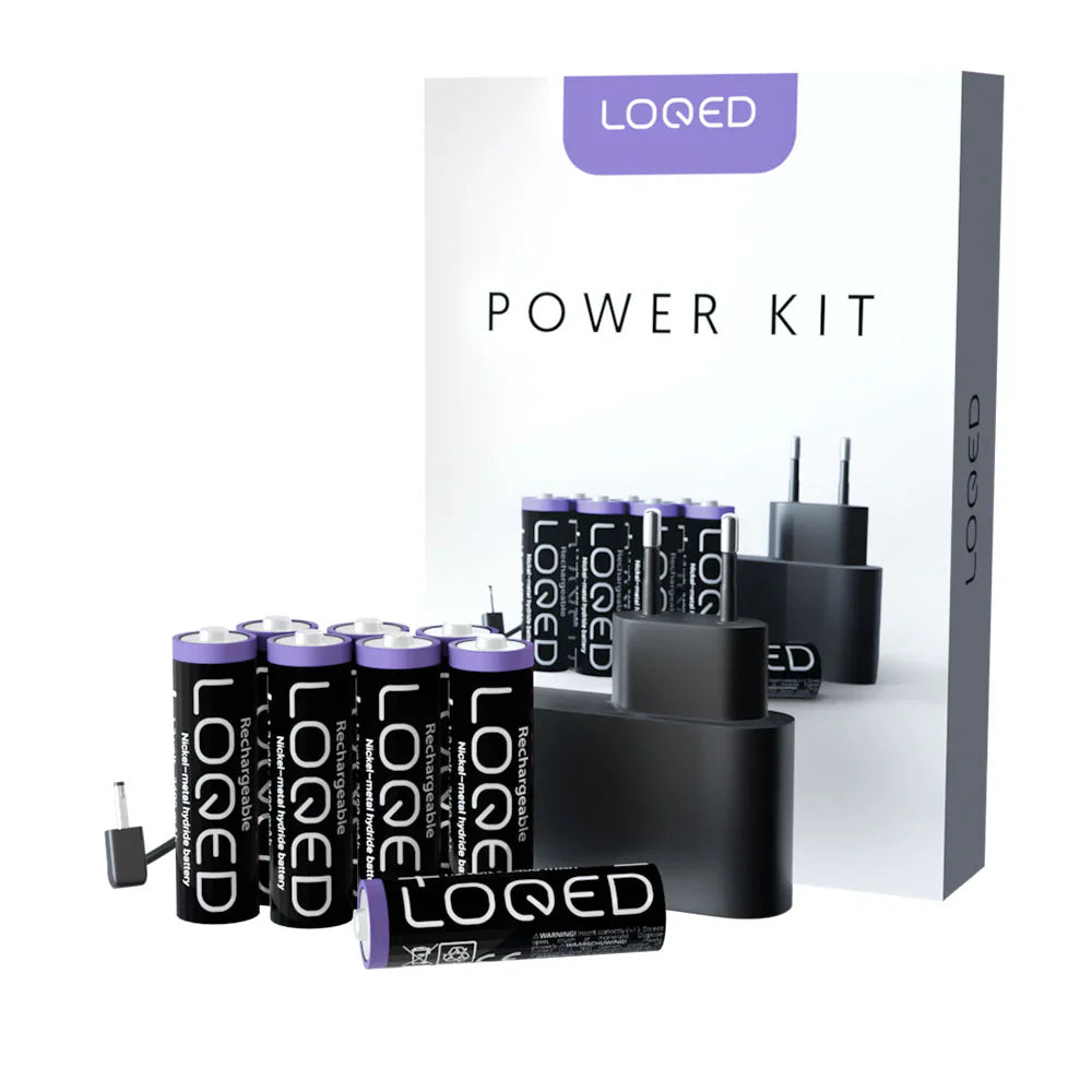 LOQED Power Kit – Alimentatore con batterie ricaricabili per LOQED Touch Smart Lock