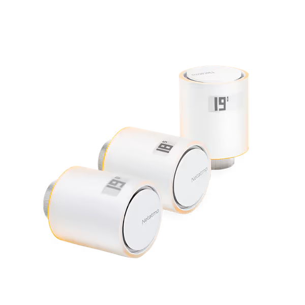 Netatmo 3x Valvole Termostatiche Intelligenti Aggiuntive