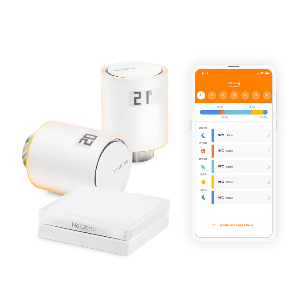 Netatmo Smarte Heizkörperthermostate – Starterpaket