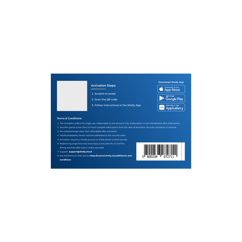 Shelly Cloud Premium B2B - retro voucher