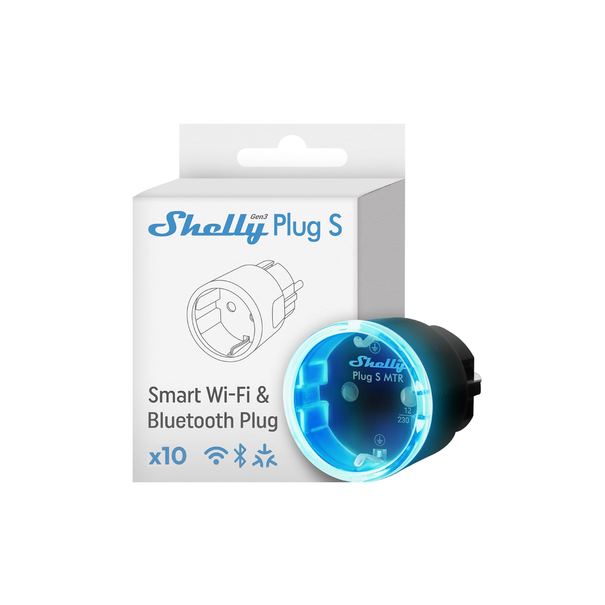 Shelly Plug S MTR Gen3 - Pack da 10