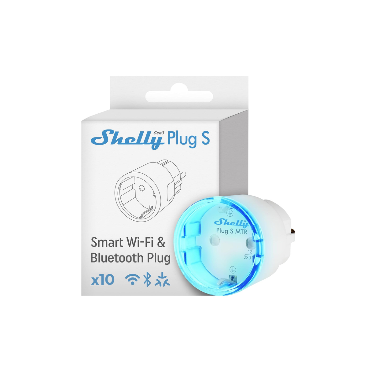 Shelly Plug S MTR Gen3 - Pack da 10