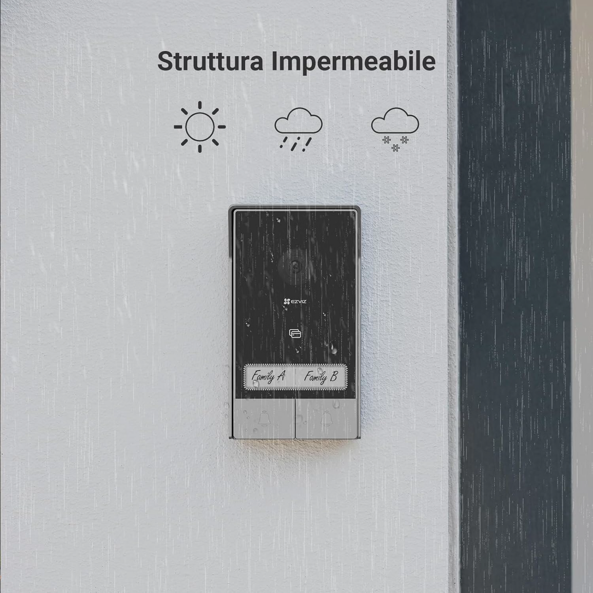 Ezviz HP7 2K - Bifamiliare - Videocitofono per smart home