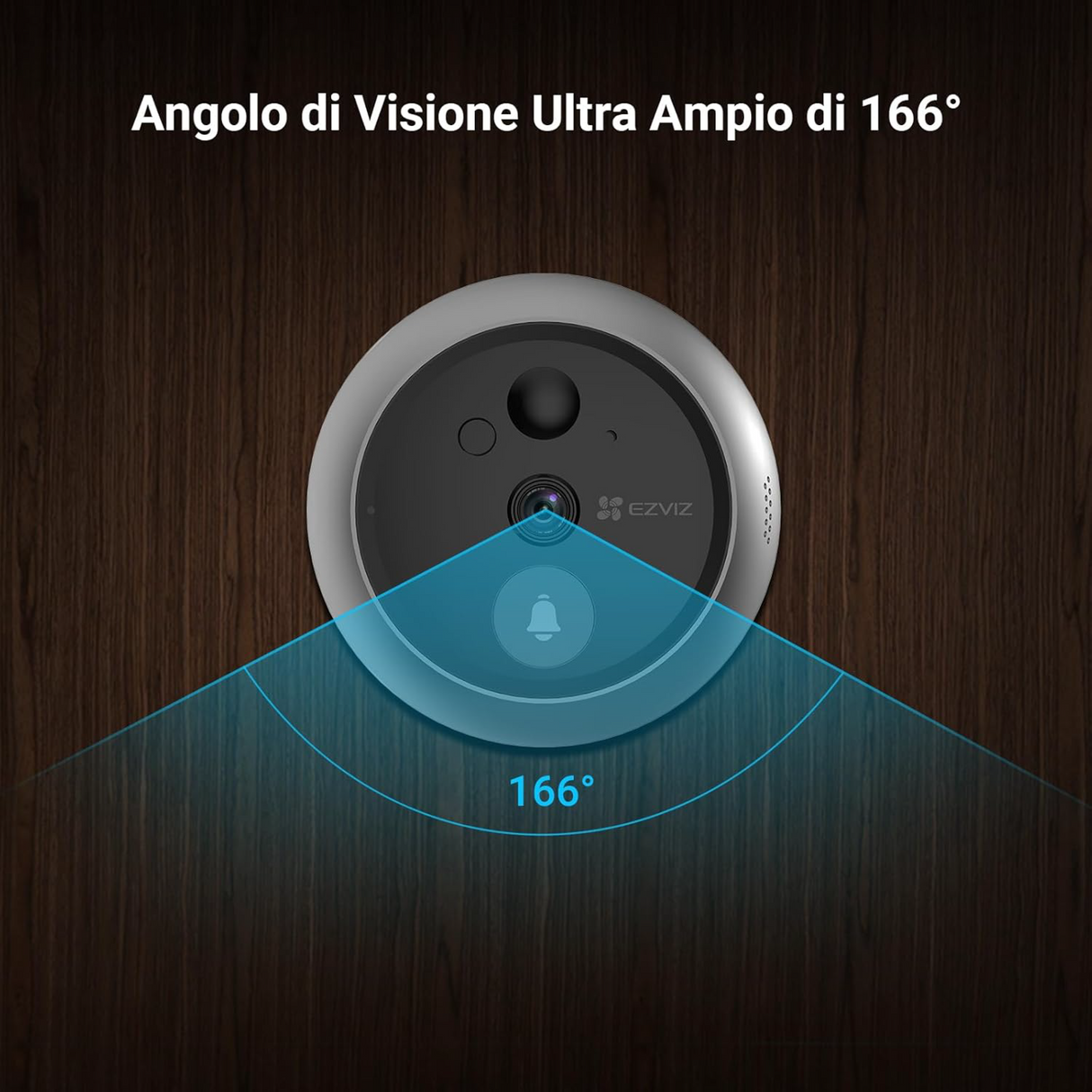 Ezviz HP4 - Video Spioncino con campanello senza fili