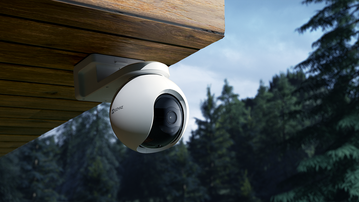 Ezviz EB8 - Telecamera da esterno 4G motorizzata a batteria con visione notturna a colori