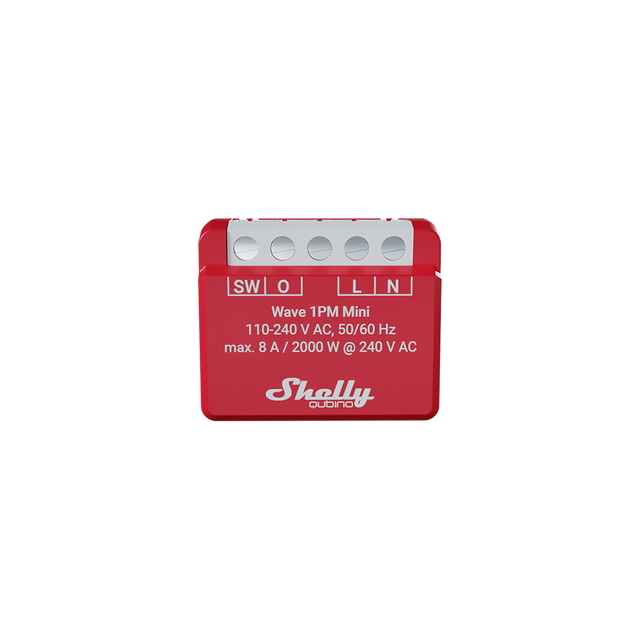 Shelly Qubino Wave 1PM Mini EU LR - interruttore Z-Wave con misuratore Long Range