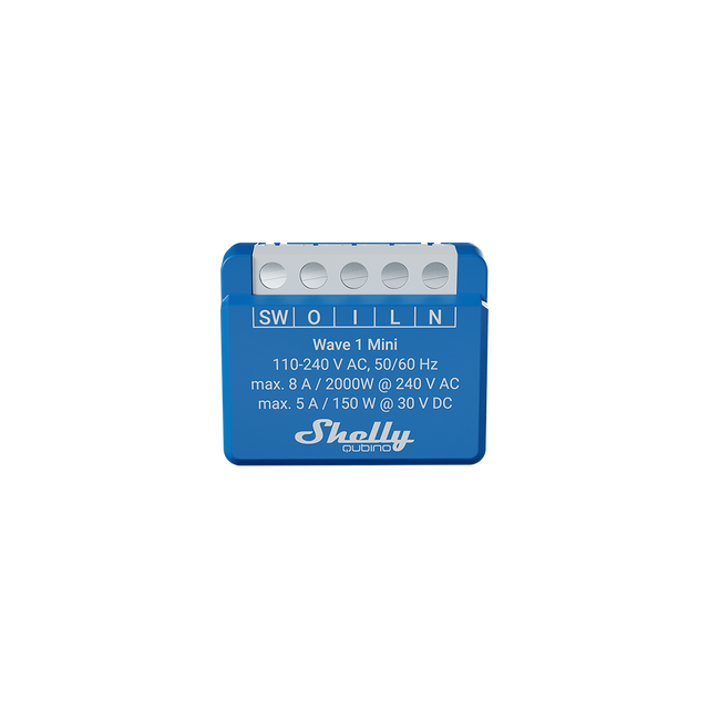 Shelly Qubino Wave 1 Mini EU LR - mini interruttore Z-Wave Long Range