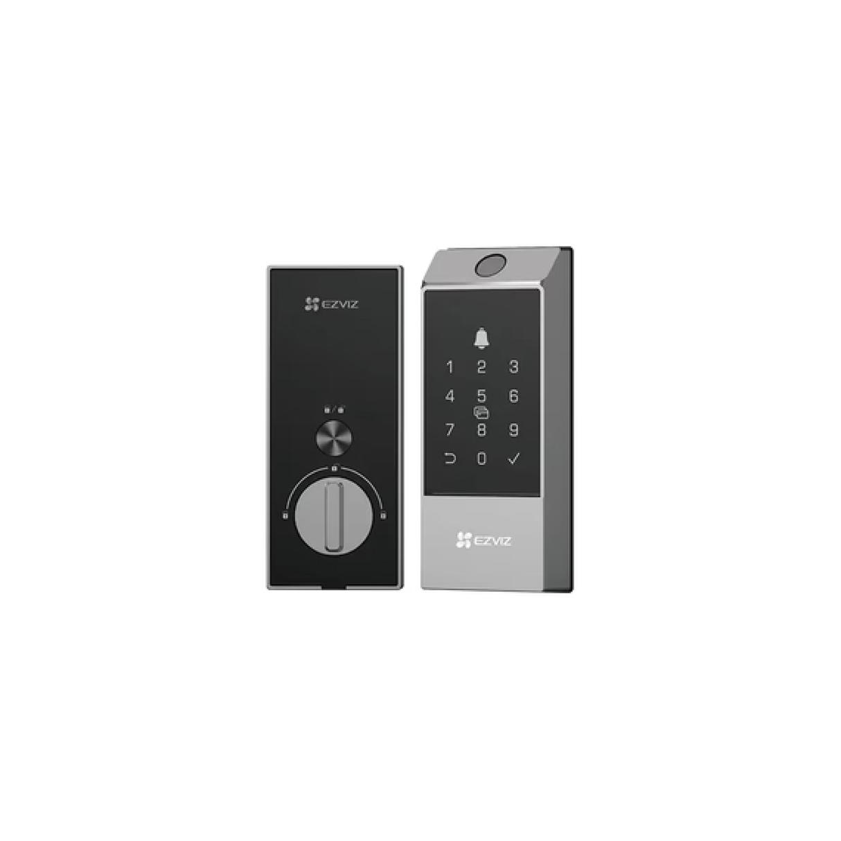 Ezviz DL04 Pro – Serratura Smart 2-in-1 con Video Citofono 2K, Riconoscimento Impronte e Schermo Interno a Colori