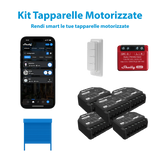 Kit Shelly domotica: relè Wi-Fi Plus 2PM Gen3 e 1PM Mini Gen3 per tapparelle motorizzate, luci e monitoraggio consumi.