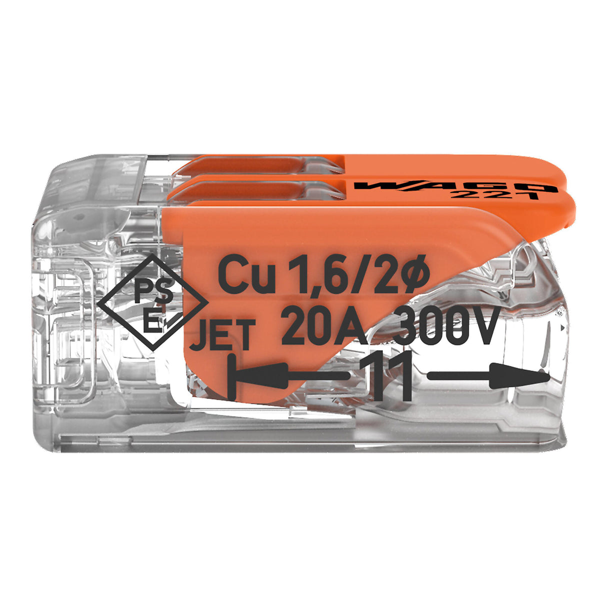 Wago 221-412 - Hebelbetätigter Klemmenblock