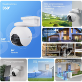 Ezviz EB8 4G + Solarpanel – Akkubetriebene motorisierte Kamera mit 4G-Konnektivität