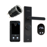 Shelly KIT Loqed Touch Smart Lock – Serratura smart senza chiavi con controllo remoto e automazione domestica - Black