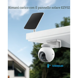 Ezviz HB8 - Telecamera da esterno 2K+ a batteria motorizzata con 32 GB integrati