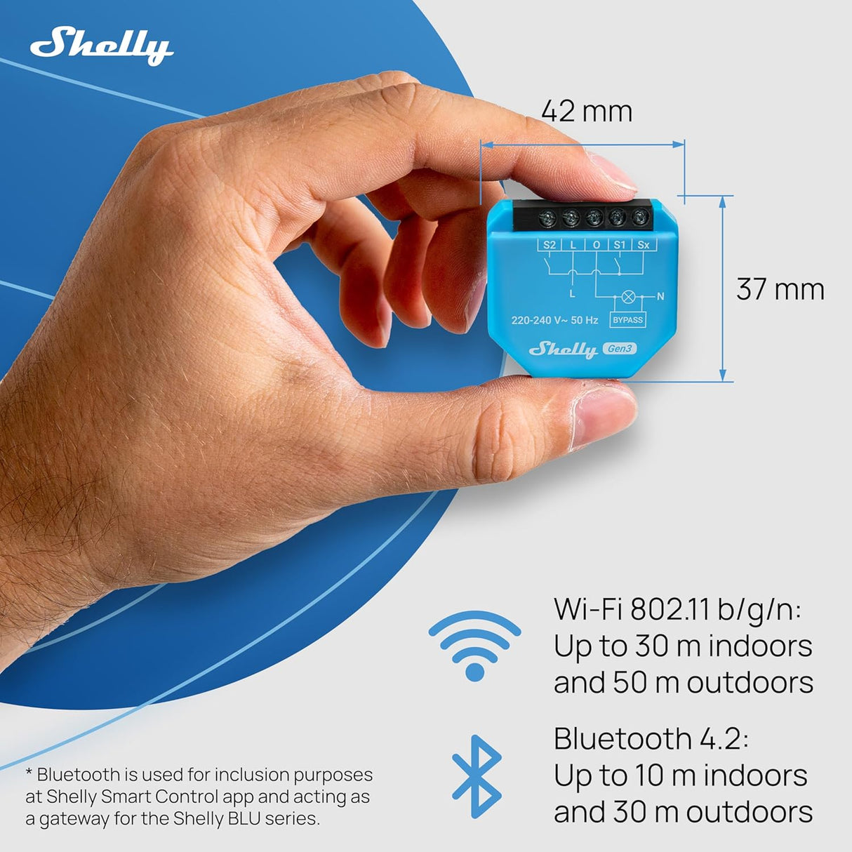 Shelly 1L Gen3 (Bypass 1L/2L incluso) - Pack da 2