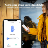 Ezviz Smart Lock DL01 PRO - Serratura Smart Retrofit Bluetooth con Controllo App e Installazione Fai-da-Te