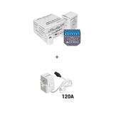 Shelly EM con Pinze 120A + 50A - Misuratore di Energia Wi-Fi a 2 Canali