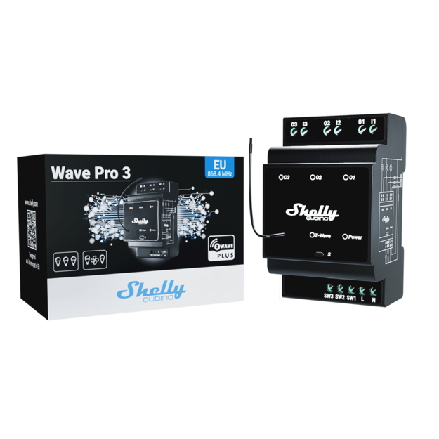 Shelly Qubino Wave Pro 3 - dettaglio