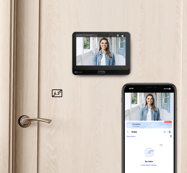 Ezviz HP4 - Video Spioncino con campanello senza fili