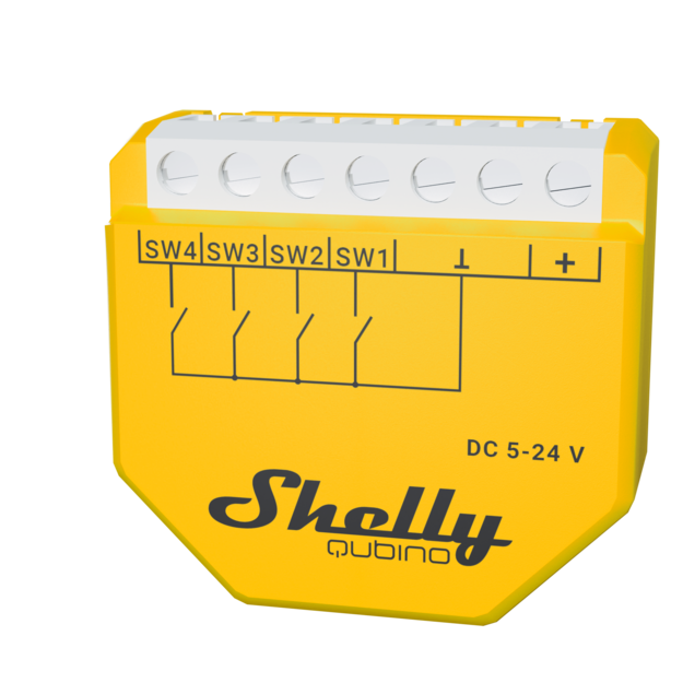 Shelly Qubino Wave i4 DC - schema