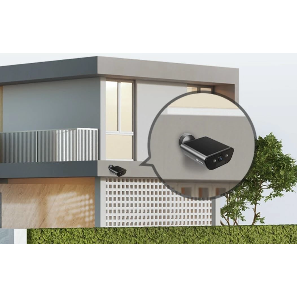 Ezviz EB5 - Telecamera da esterno 4K a batteria con pannello solare integrato