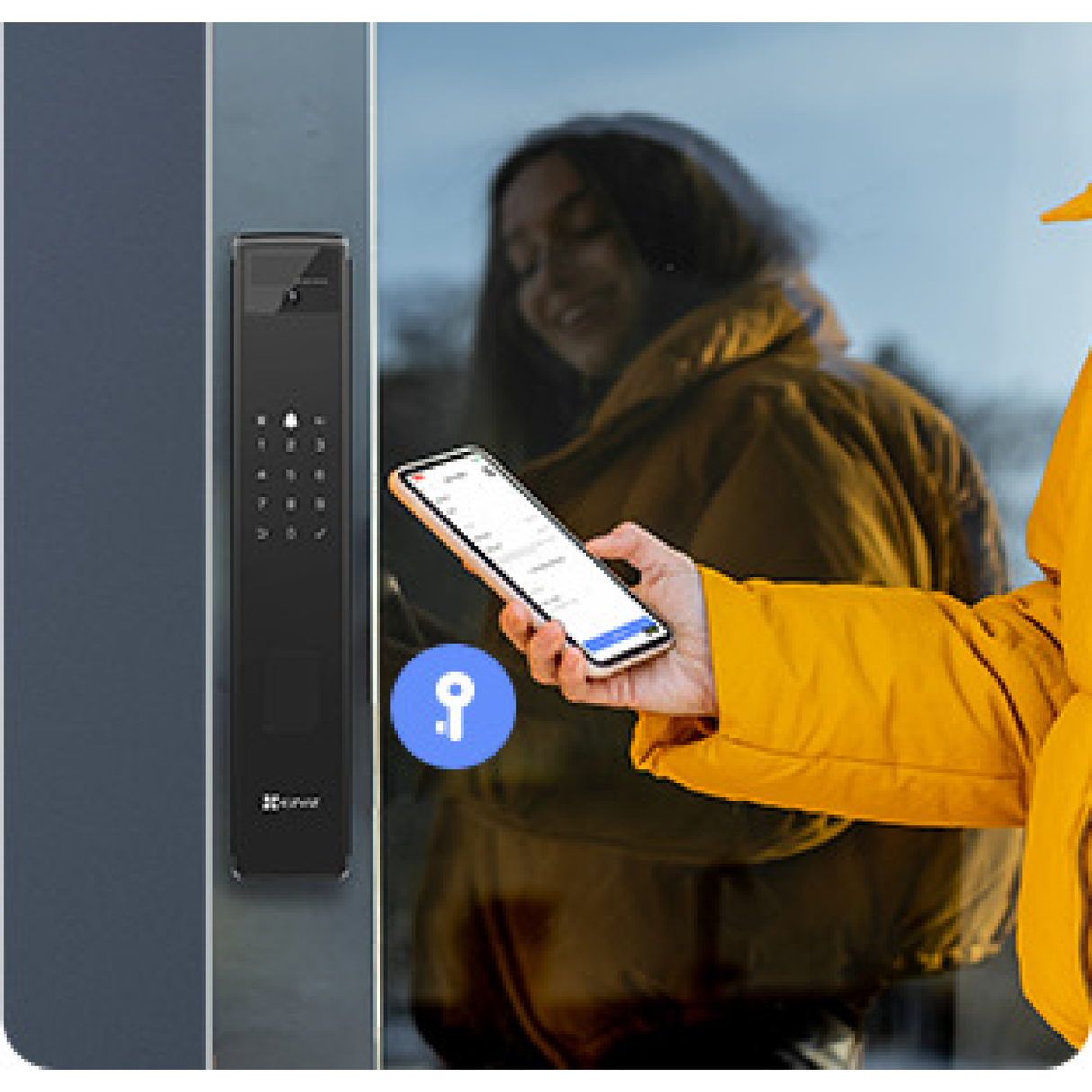 EZVIZ Y3000FVP Plus – Serratura Intelligente con Riconoscimento Facciale 3D, Video Citofono Integrato e Schermo a Colori
